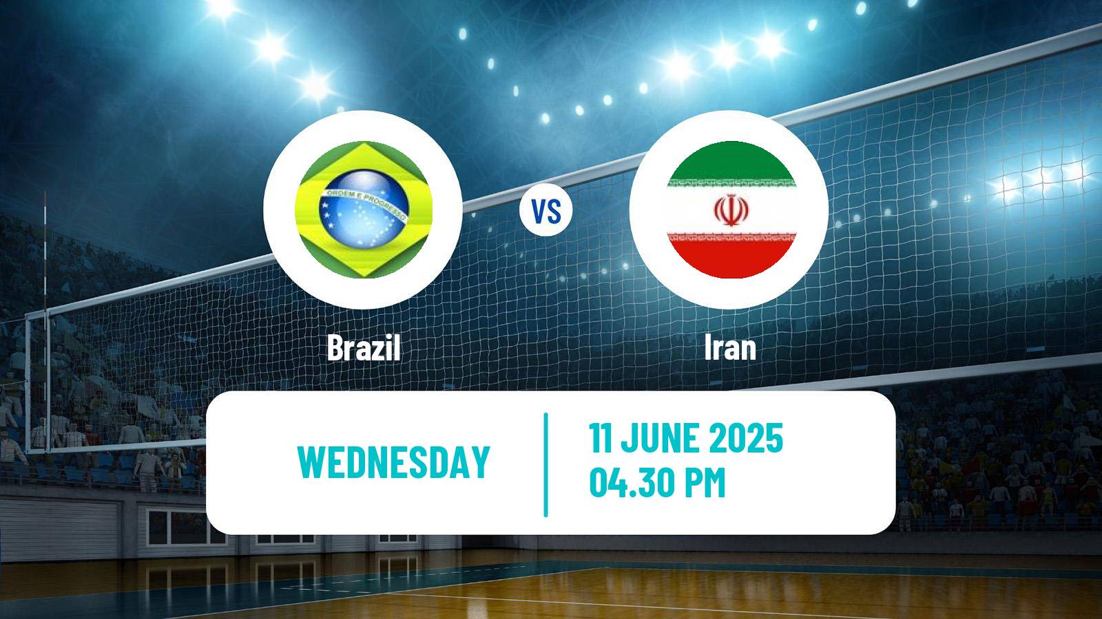 Volleyball Nations League Volleyball Brazil - Iran