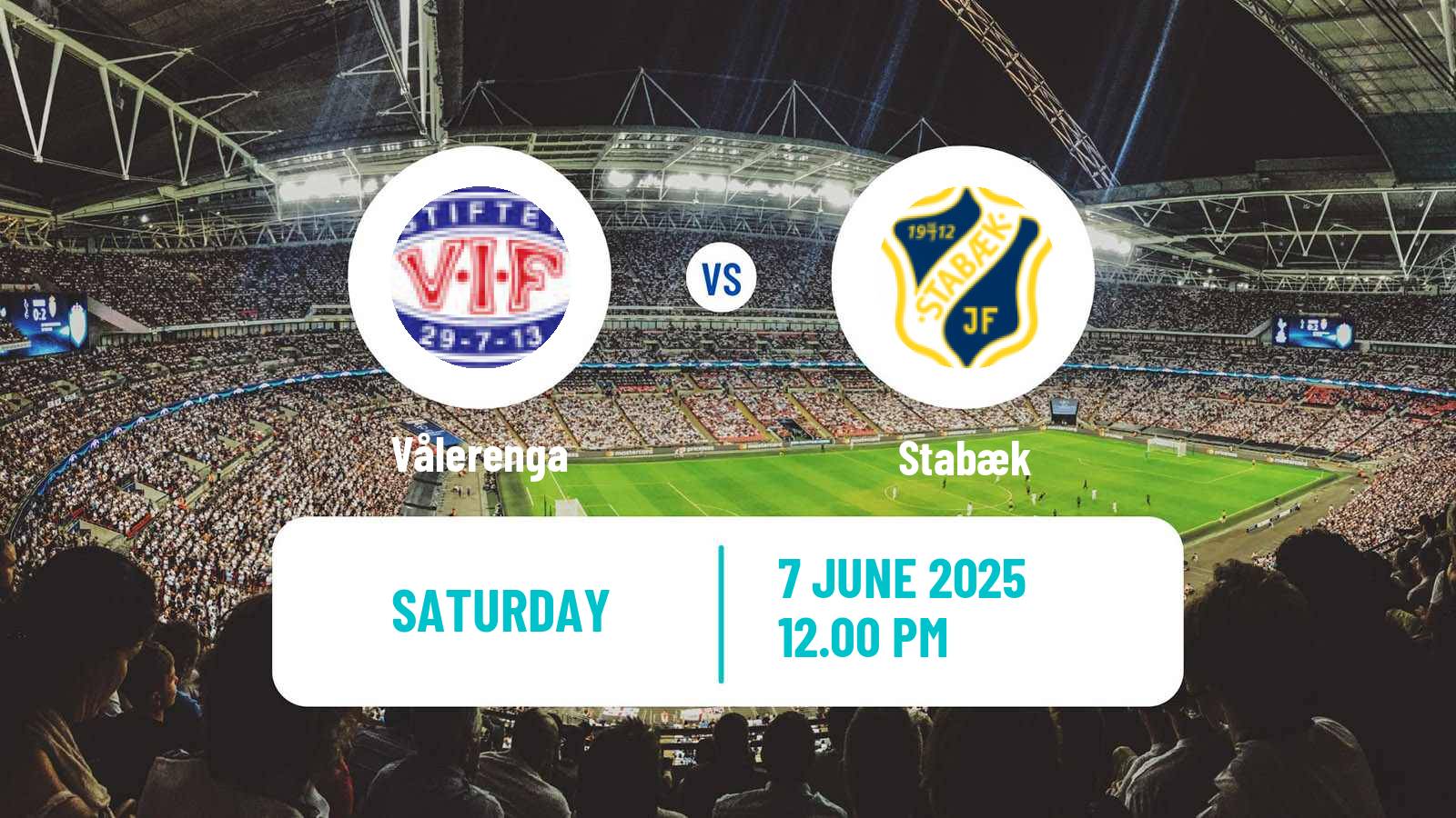 Soccer Norwegian Toppserien Women Vålerenga - Stabæk