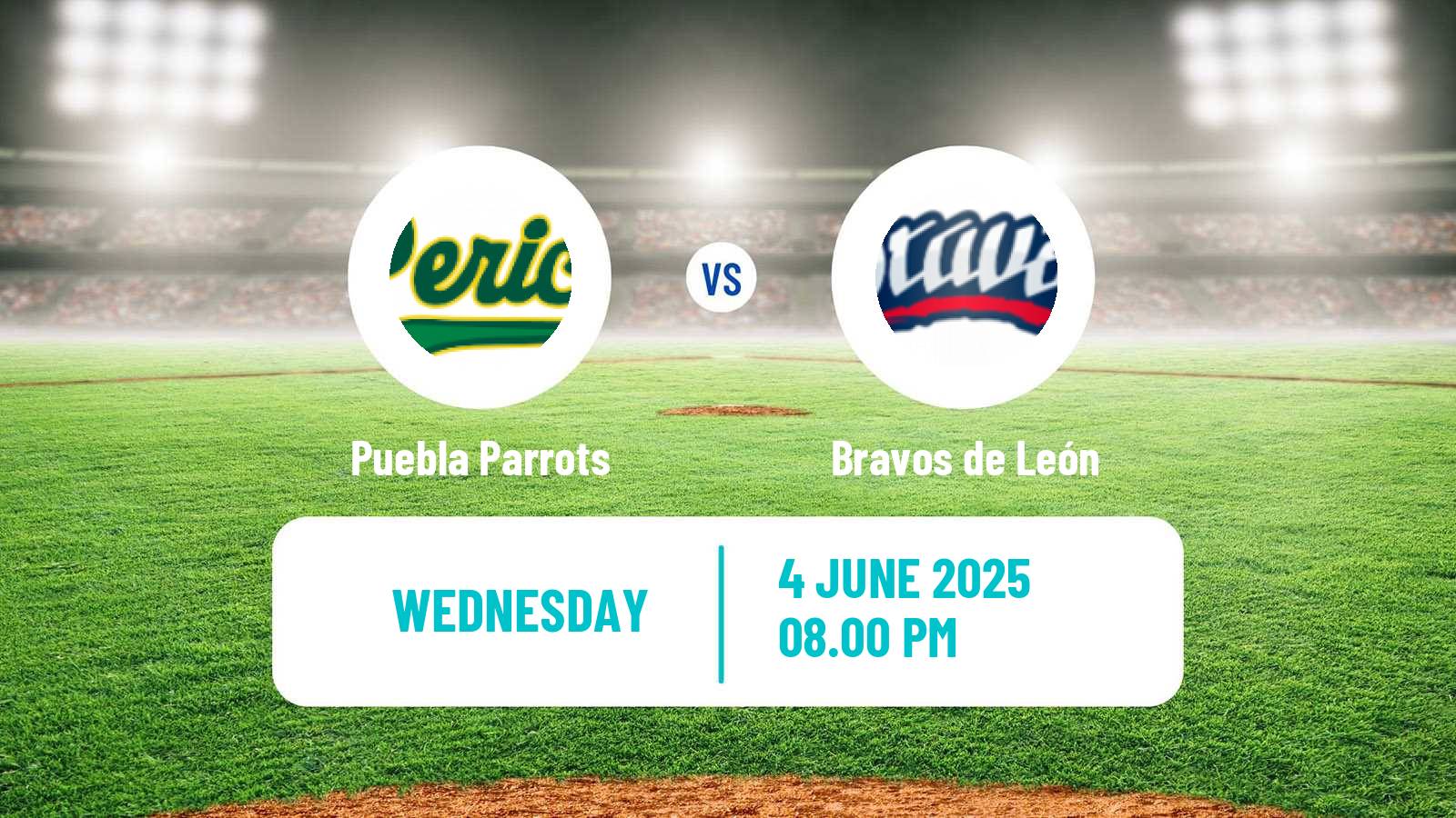 Baseball LMB Puebla Parrots - Bravos de León