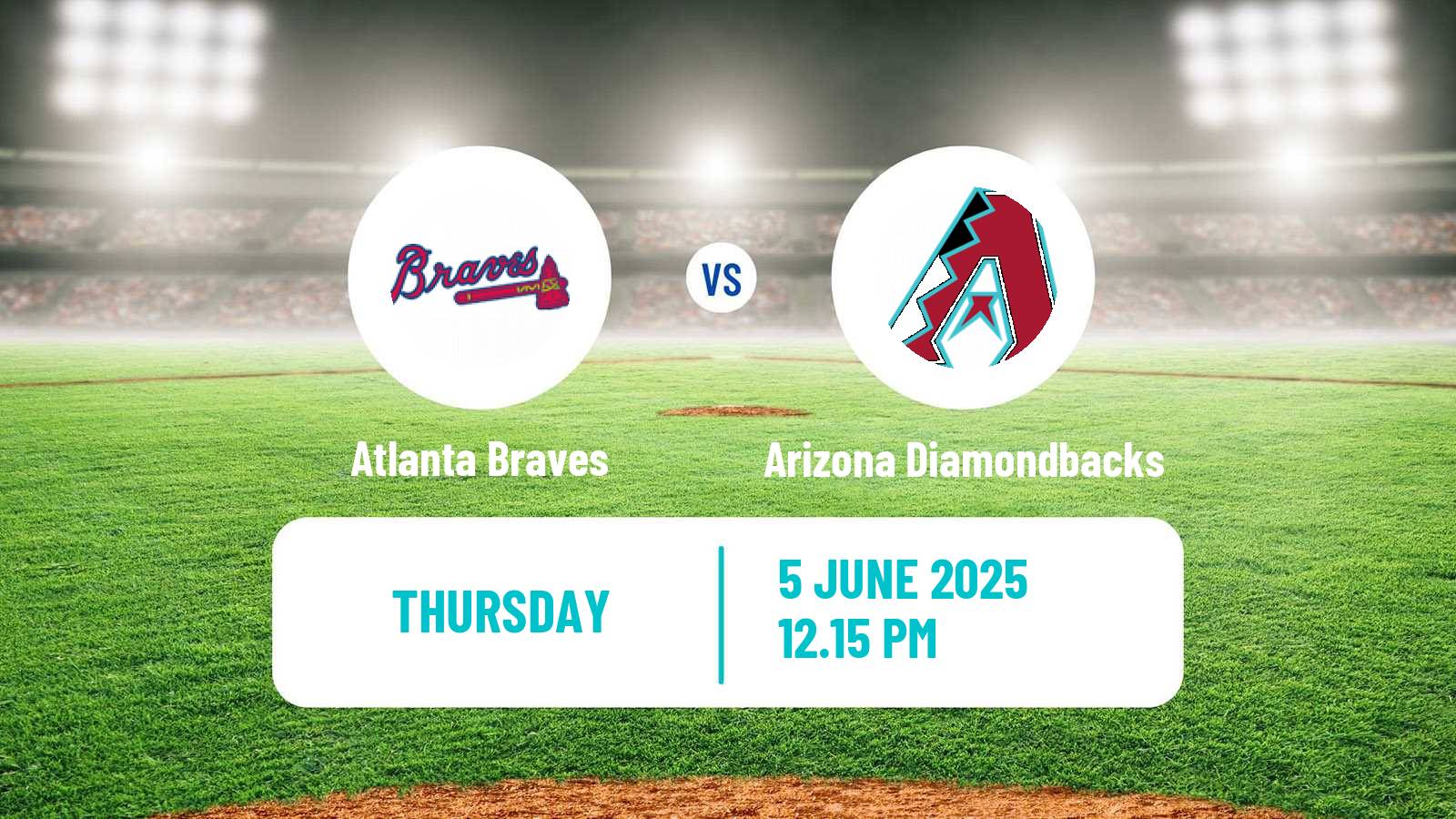 Baseball MLB Atlanta Braves - Arizona Diamondbacks