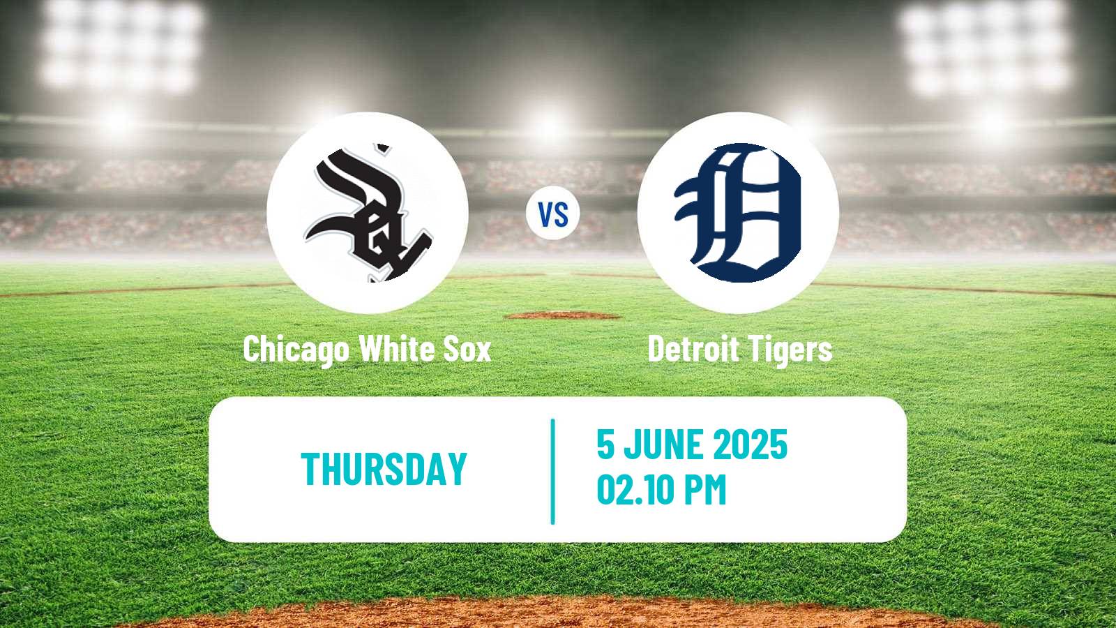 Baseball MLB Chicago White Sox - Detroit Tigers