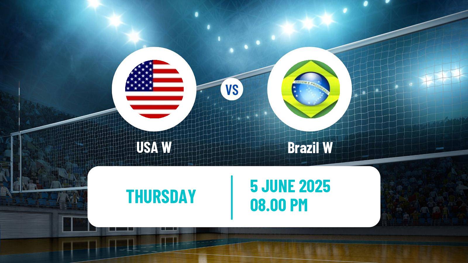 Volleyball Nations League Volleyball Women USA W - Brazil W