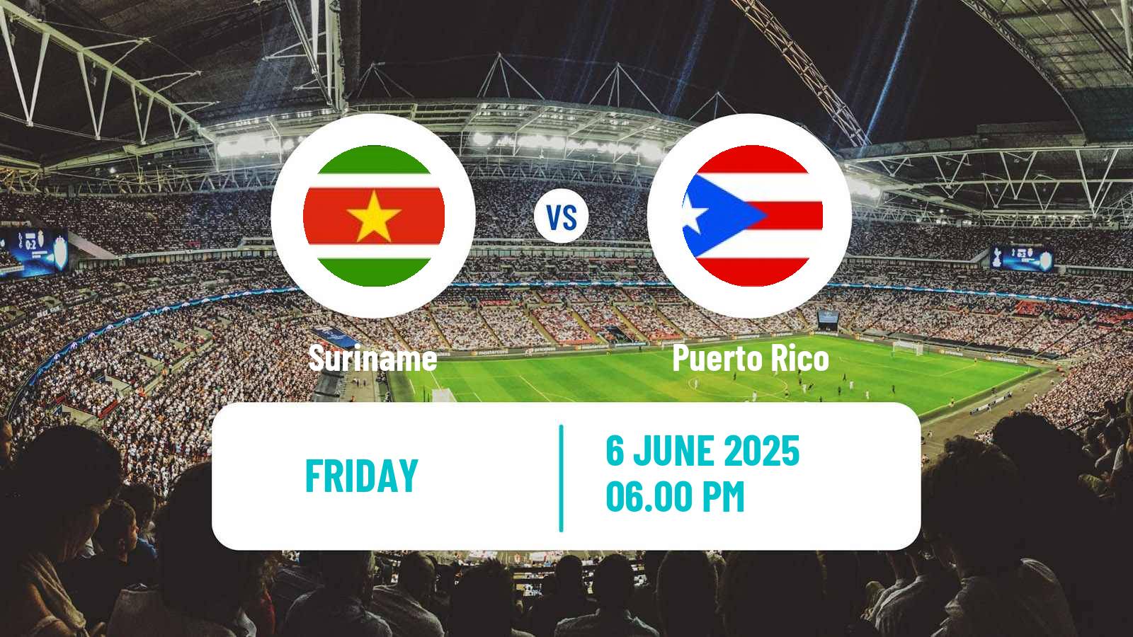 Soccer FIFA World Cup Suriname - Puerto Rico