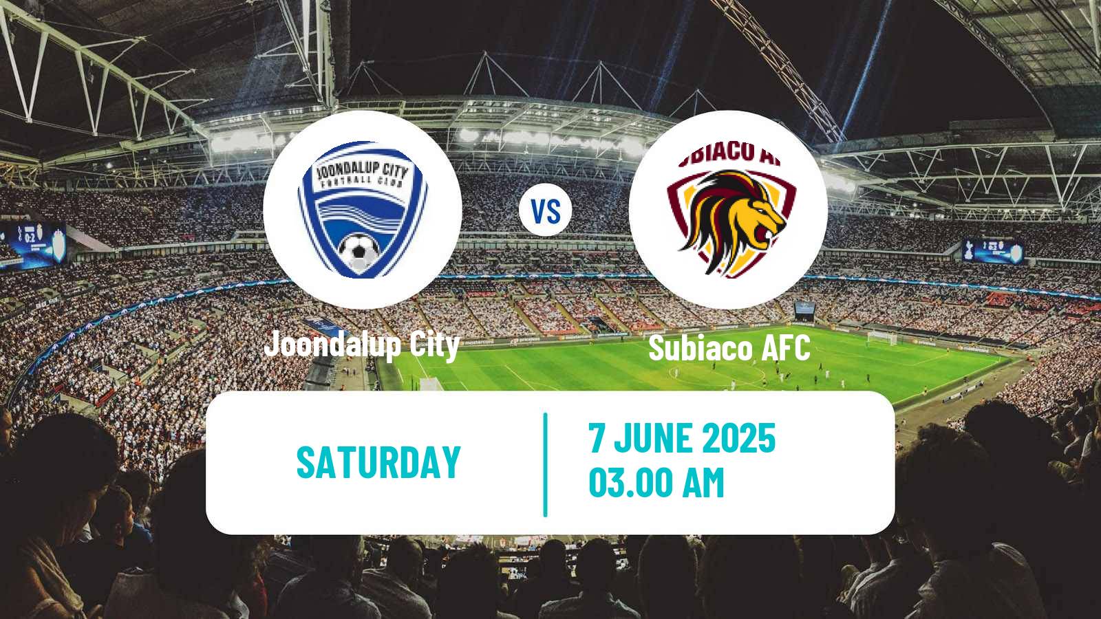 Soccer Australian WA State League Joondalup City - Subiaco