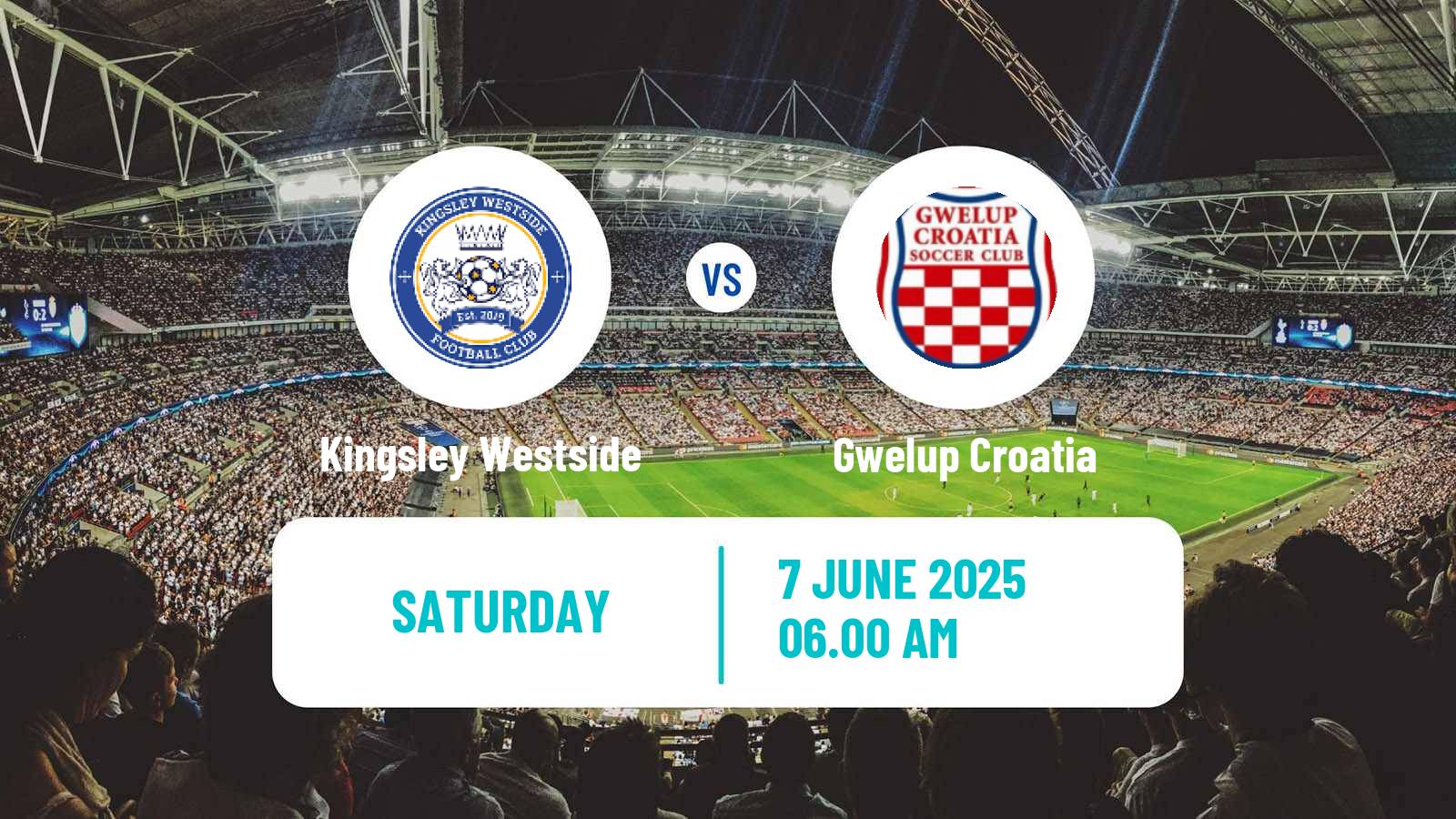 Soccer Australian WA State League Kingsley Westside - Gwelup Croatia