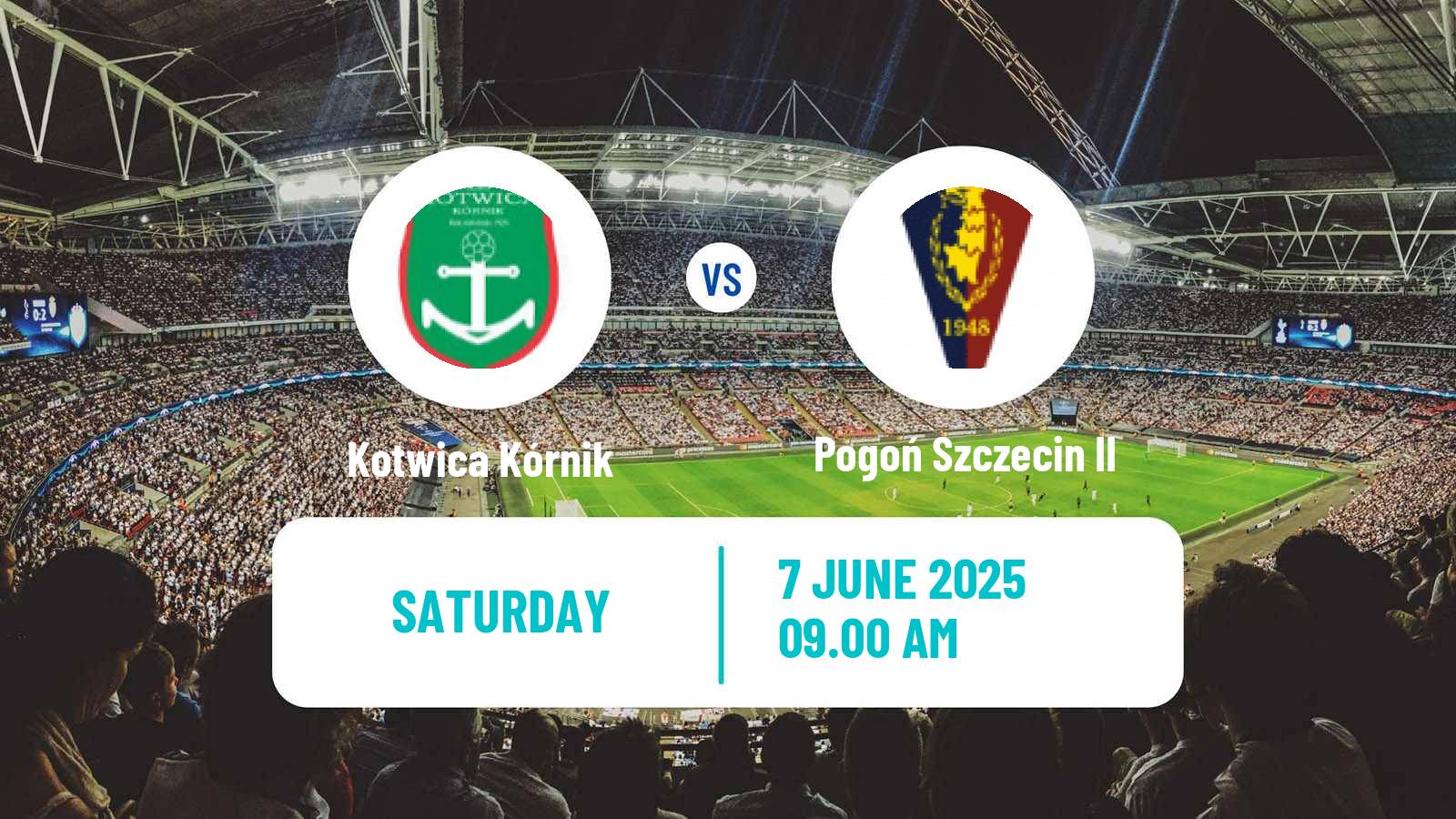 Soccer Polish Division 3 - Group II Kotwica Kórnik - Pogoń Szczecin II