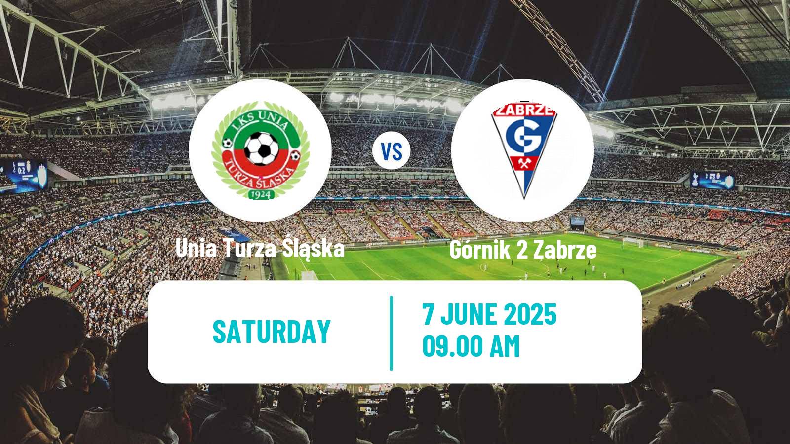 Soccer Polish Division 3 - Group III Unia Turza Śląska - Górnik 2 Zabrze