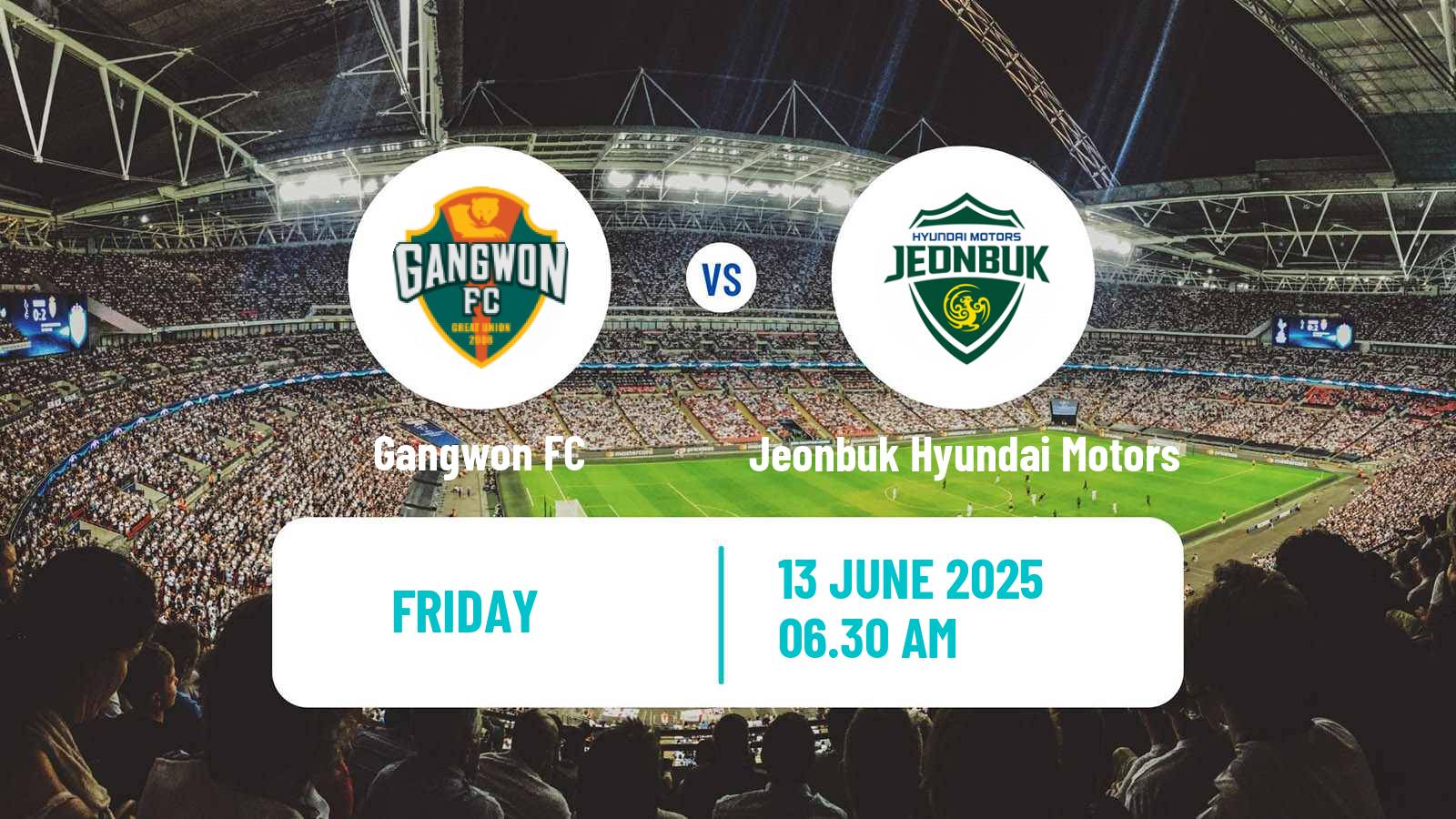 Soccer South Korean K-League 1 Gangwon - Jeonbuk Hyundai Motors
