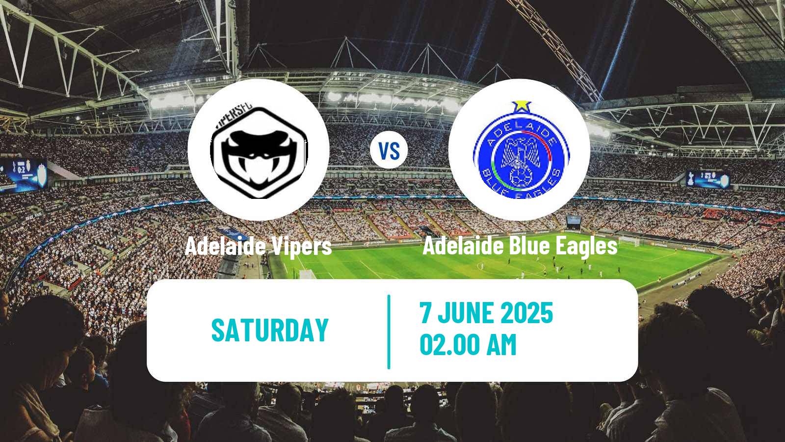 Soccer Australian SA State League Adelaide Vipers - Adelaide Blue Eagles