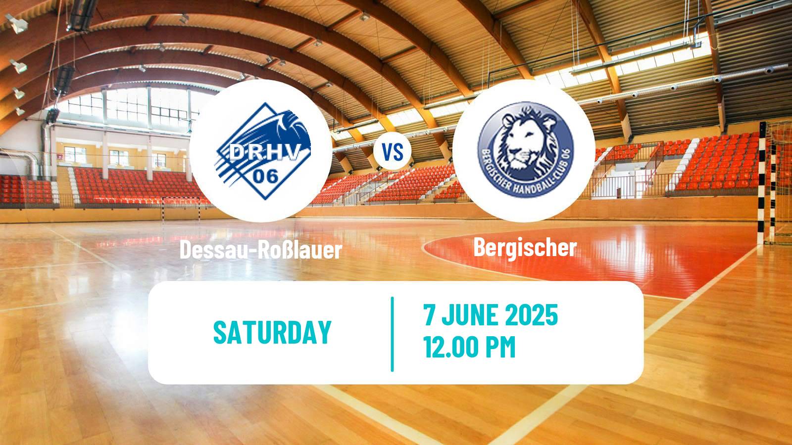 Handball German 2 Bundesliga Handball Dessau-Roßlauer - Bergischer