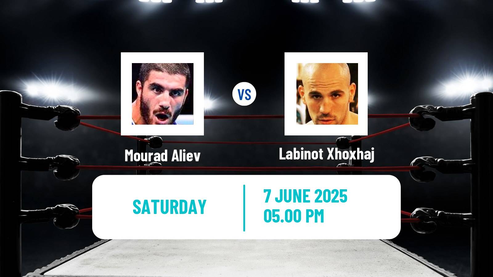 Boxing Heavyweight EBU European WBC International Silver Titles Men Mourad Aliev - Labinot Xhoxhaj