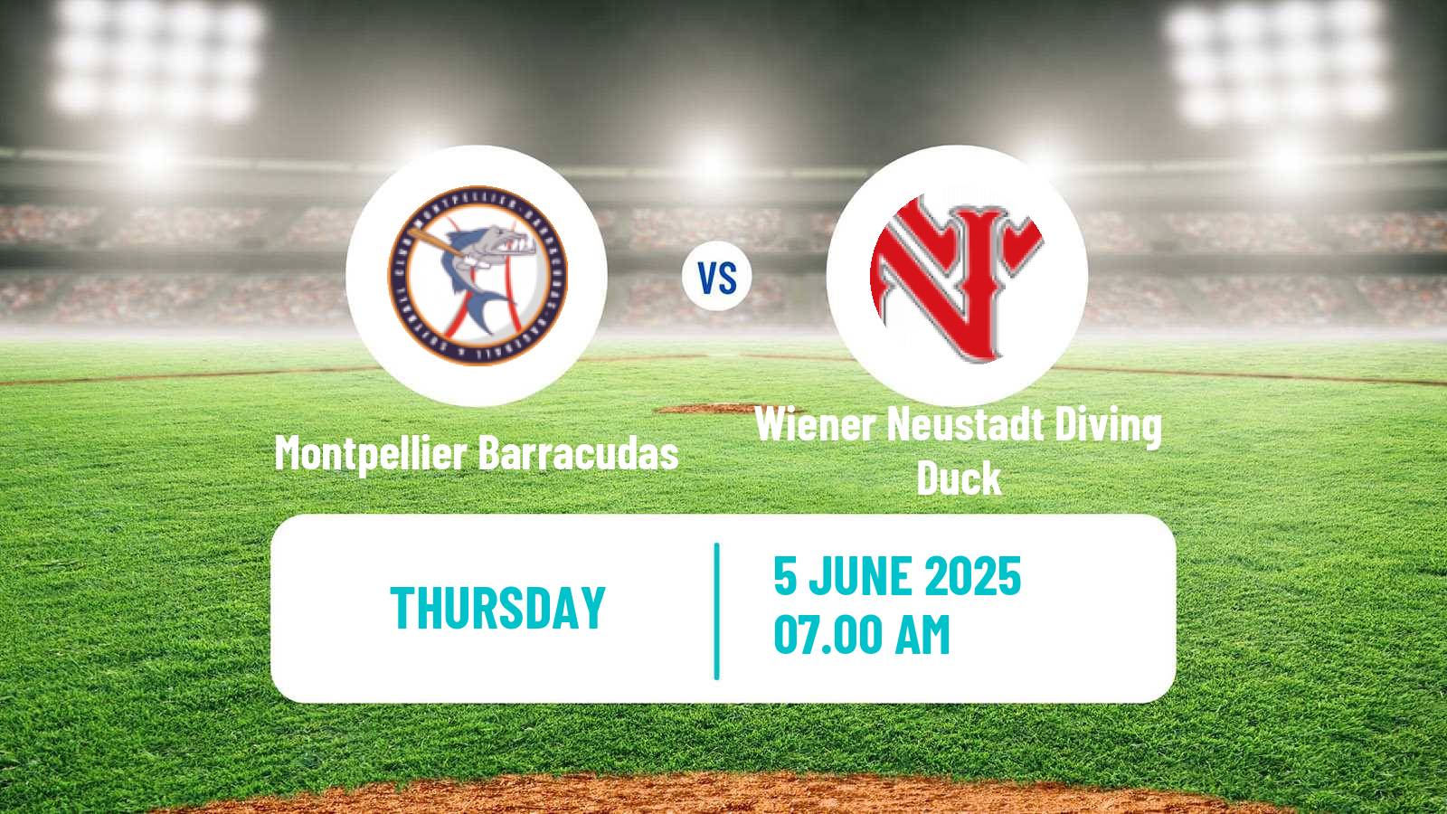 Baseball Confederation Cup Baseball Montpellier Barracudas - Wiener Neustadt Diving Duck