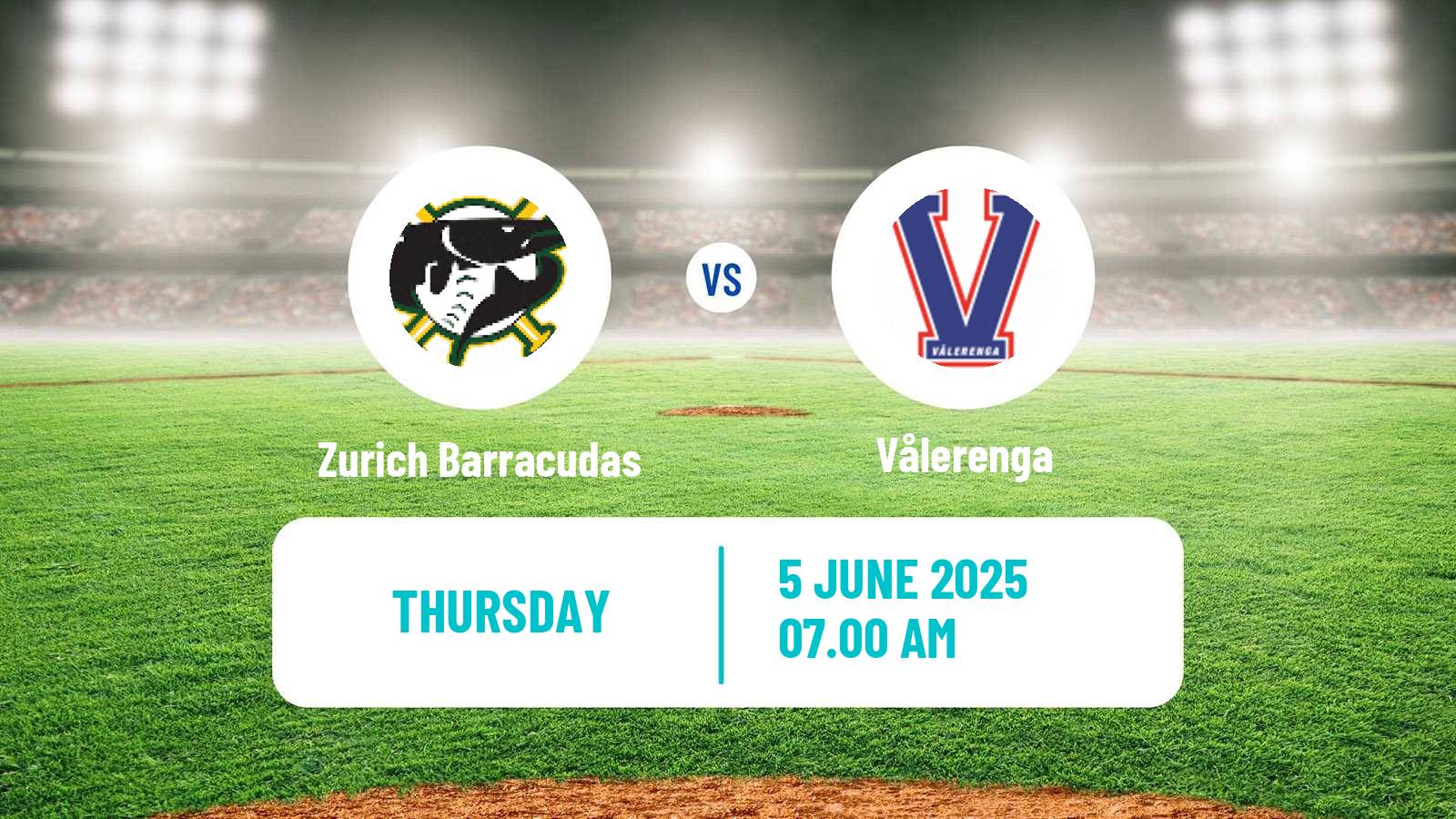 Baseball  Federations Cup Baseball Zurich Barracudas - Vålerenga