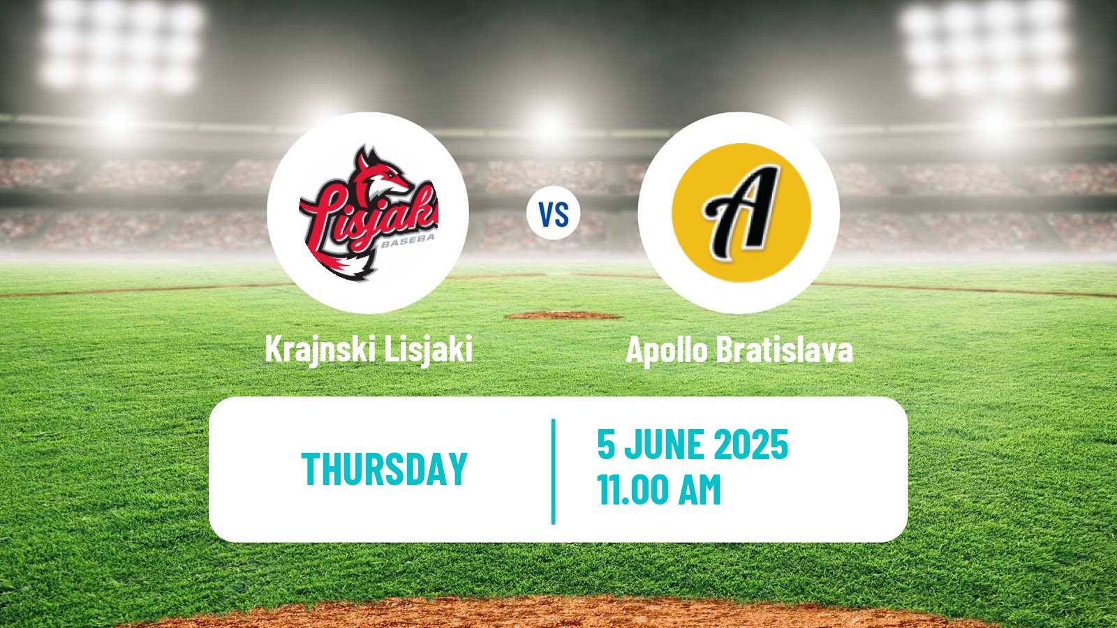Baseball  Federations Cup Baseball Krajnski Lisjaki - Apollo Bratislava