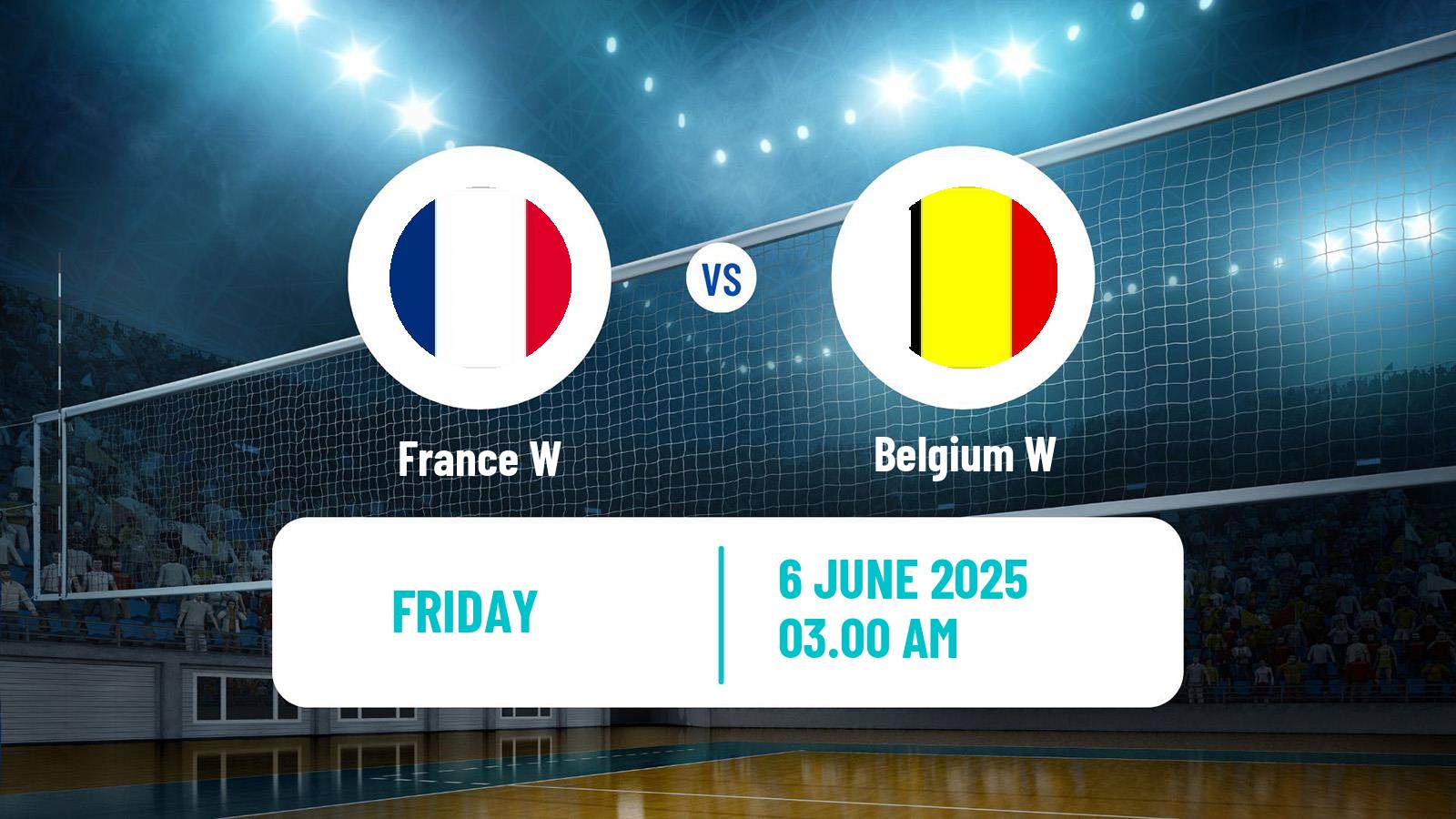 Volleyball Nations League Volleyball Women France W - Belgium W