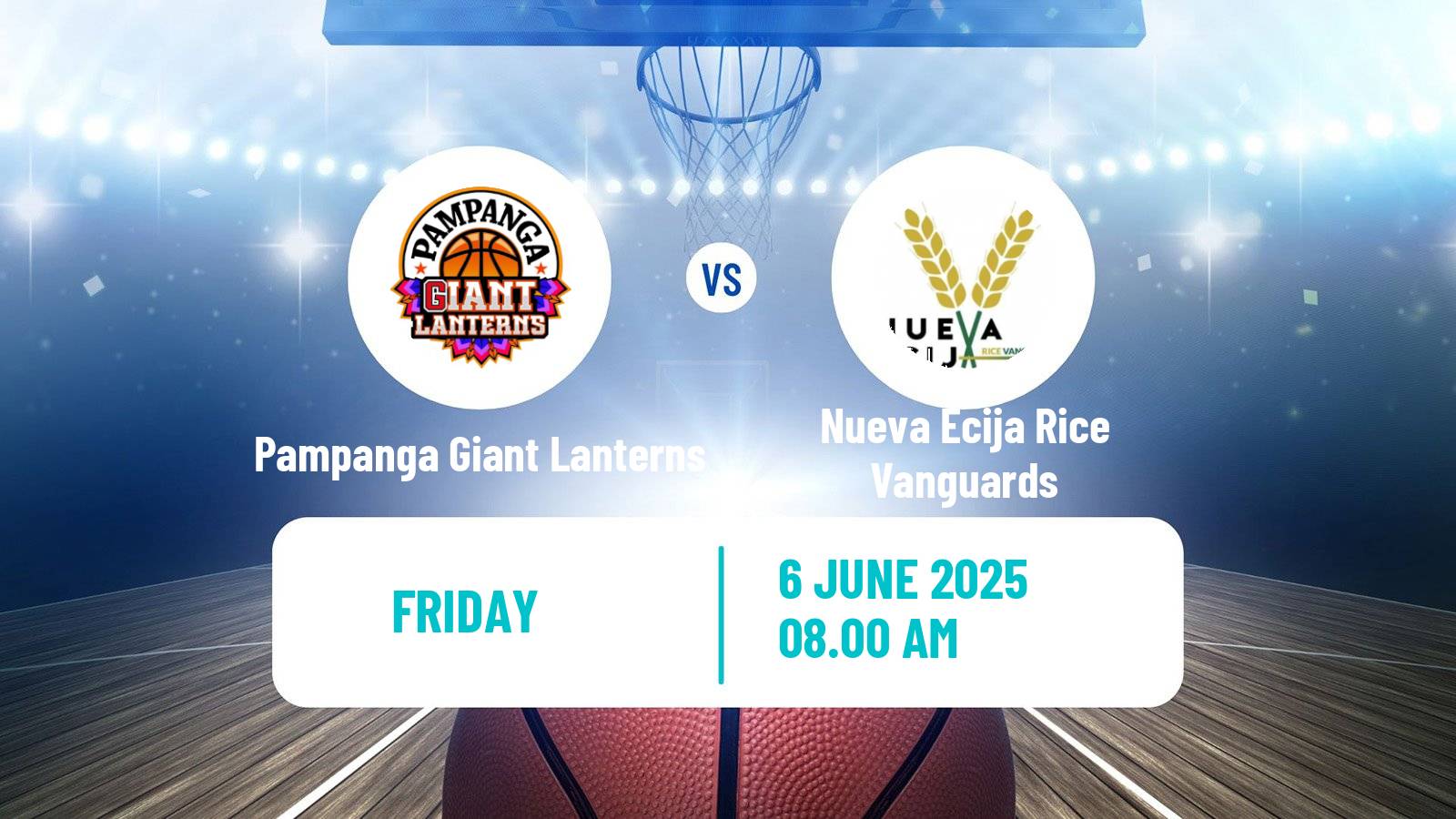 Basketball Philippines MBPL  Pampanga Giant Lanterns - Nueva Ecija Rice Vanguards