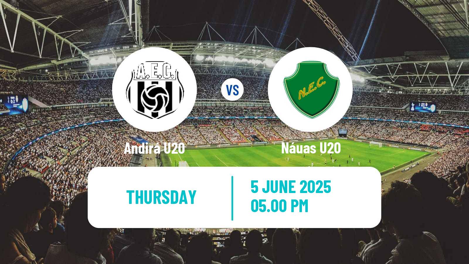 Soccer Brazilian Acreano U20 Andirá U20 - Náuas U20