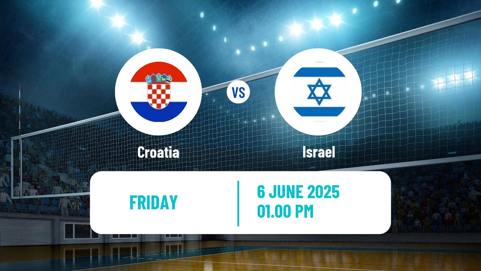 Volleyball Golden European League Volleyball Croatia - Israel