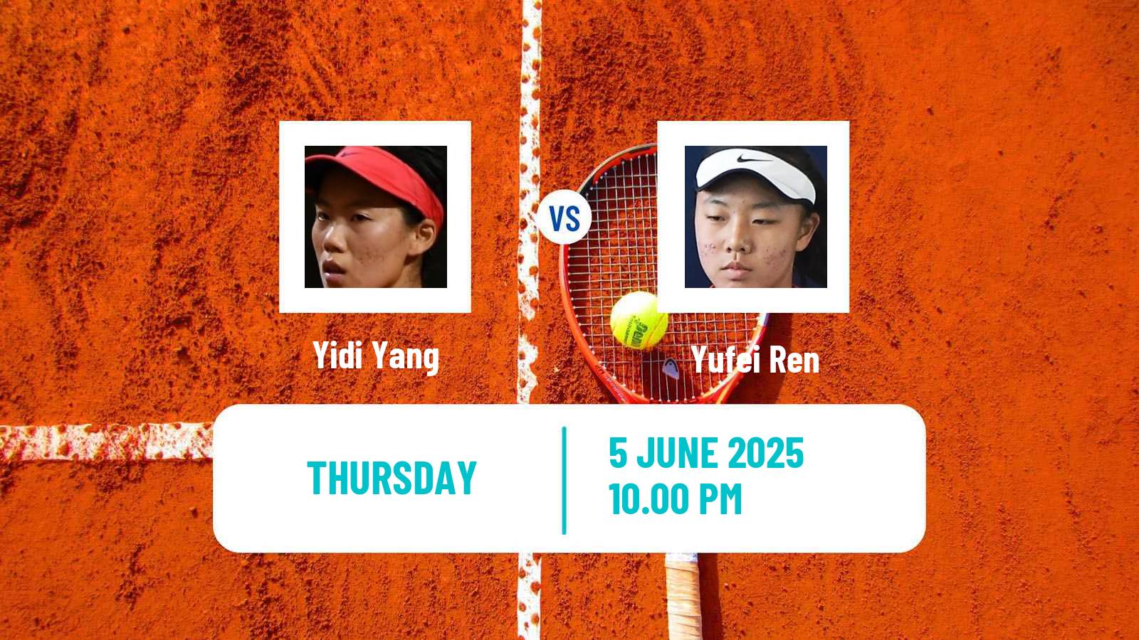 Tennis ITF W15 Maanshan 6 Women Yidi Yang - Yufei Ren
