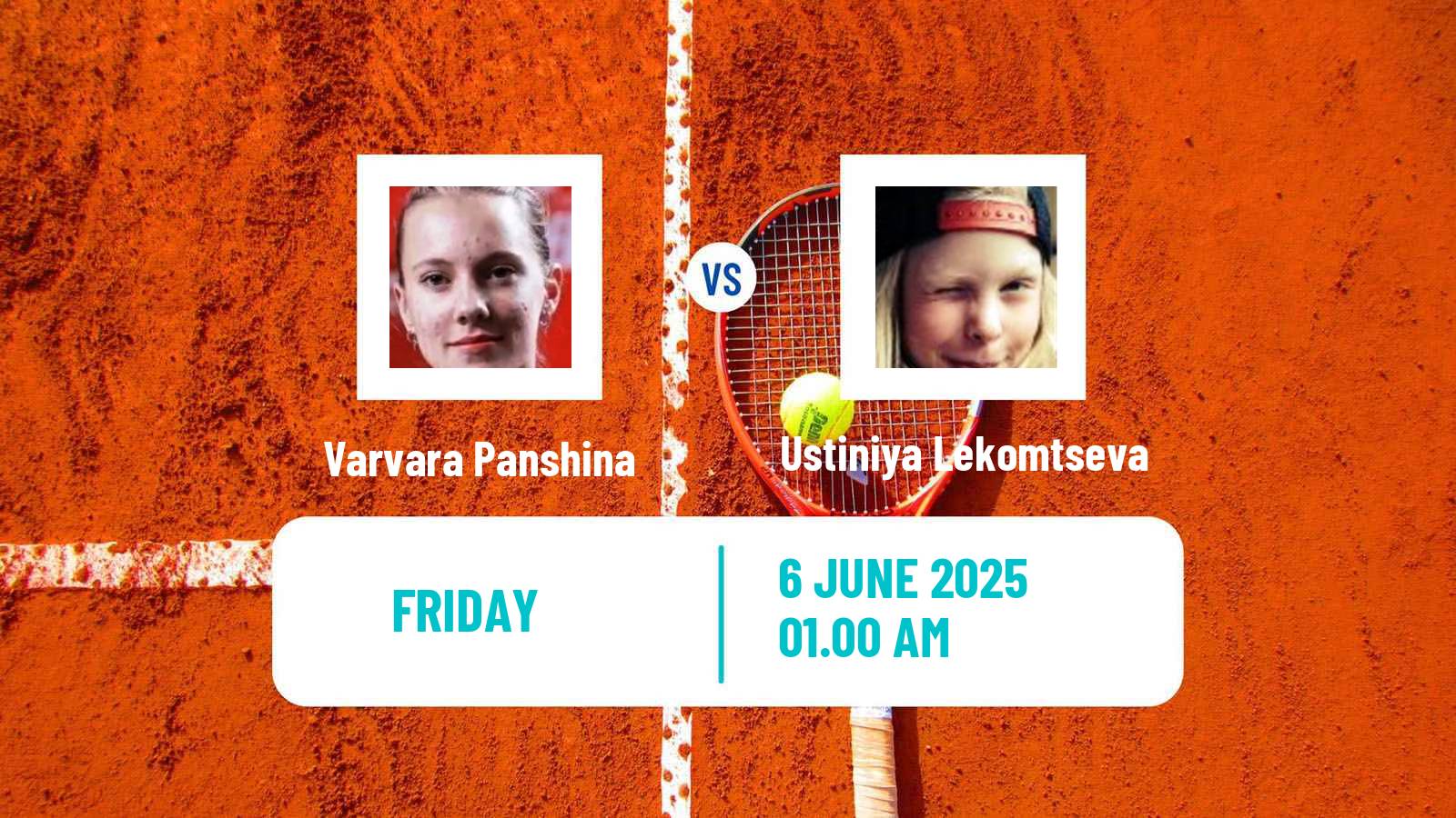 Tennis ITF W15 Tashkent Women Varvara Panshina - Ustiniya Lekomtseva