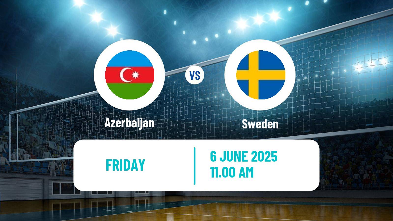 Volleyball Silver European League Volleyball Azerbaijan - Sweden
