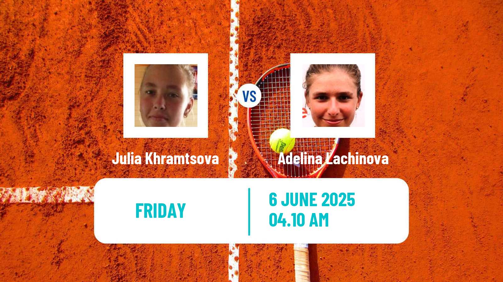 Tennis ITF W15 Kayseri 2 Women Julia Khramtsova - Adelina Lachinova