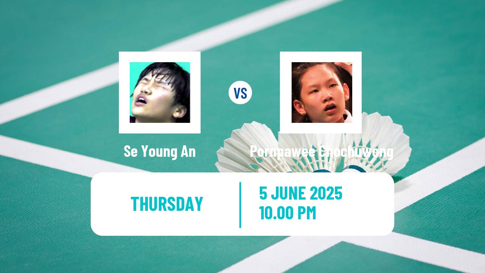 Badminton BWF World Tour Indonesia Open Women Se Young An - Pornpawee Chochuwong