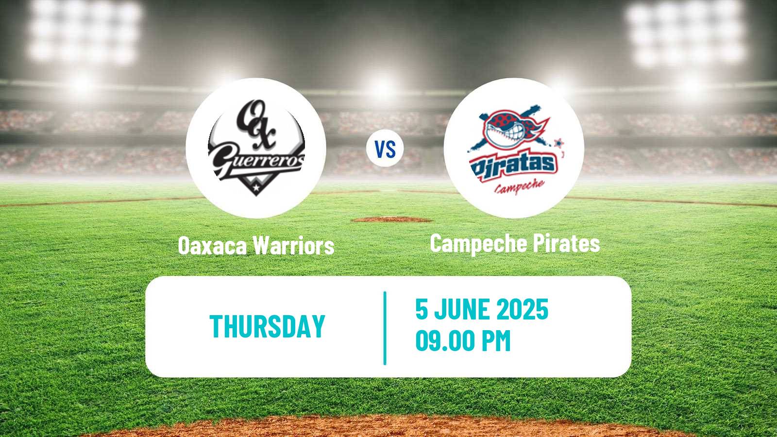 Baseball LMB Oaxaca Warriors - Campeche Pirates