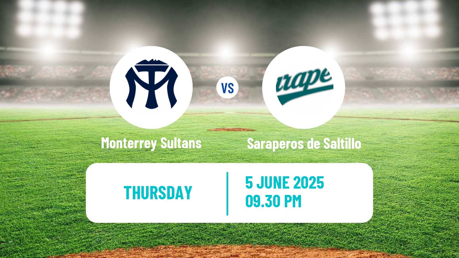 Baseball LMB Monterrey Sultans - Saraperos de Saltillo