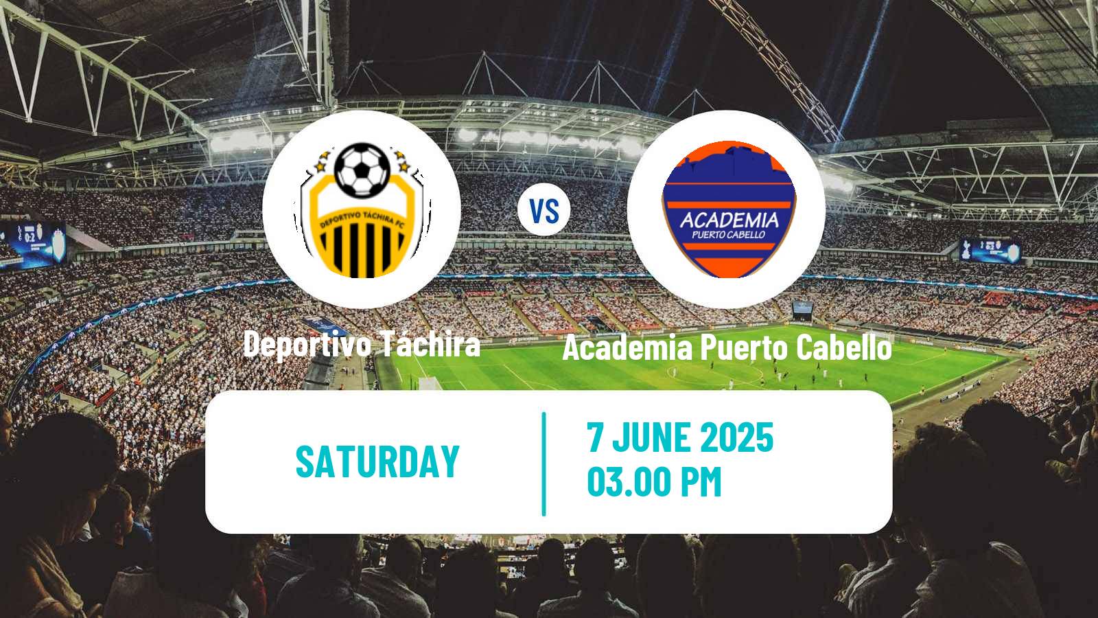 Soccer Venezuelan Primera Division Deportivo Táchira - Academia Puerto Cabello