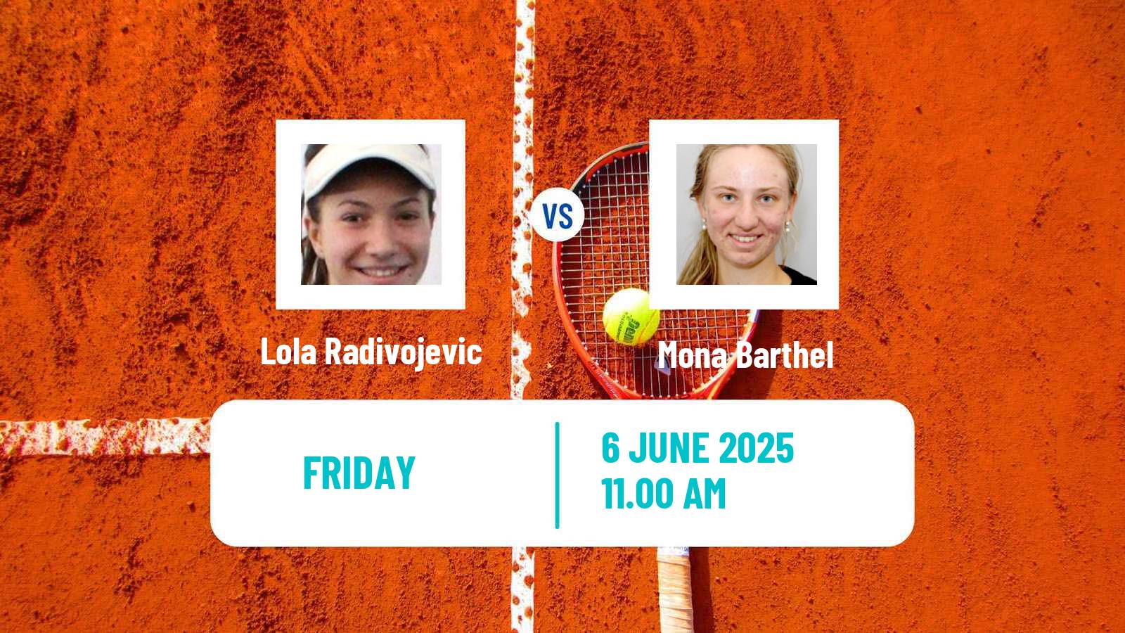Tennis Makarska Challenger Women Lola Radivojevic - Mona Barthel