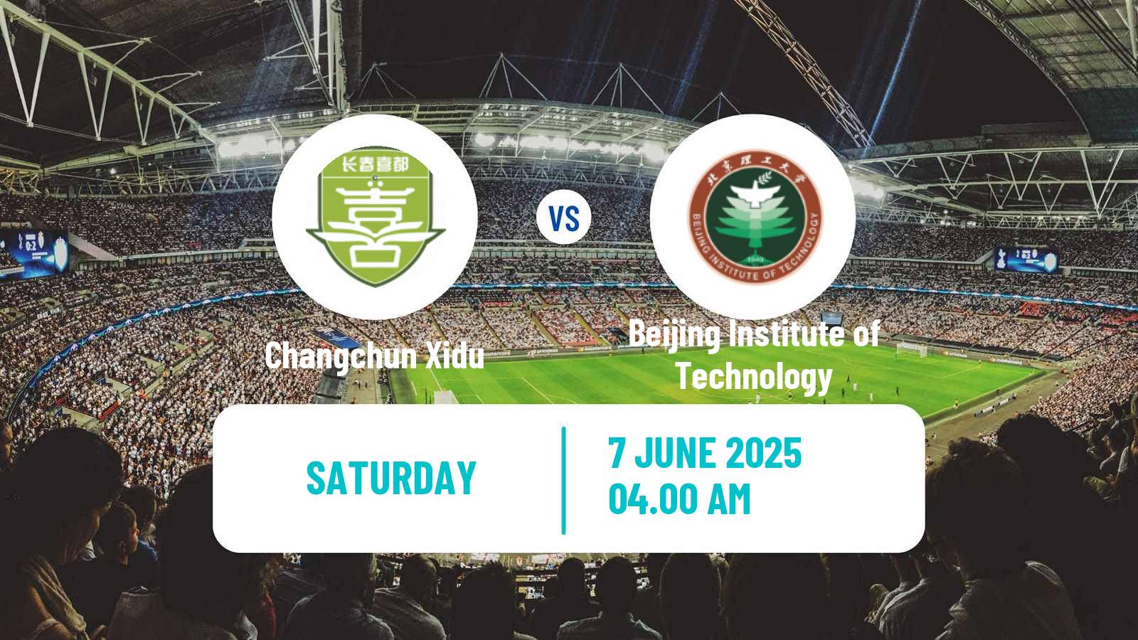 Soccer Chinese Yi League Changchun Xidu - Beijing Institute of Technology