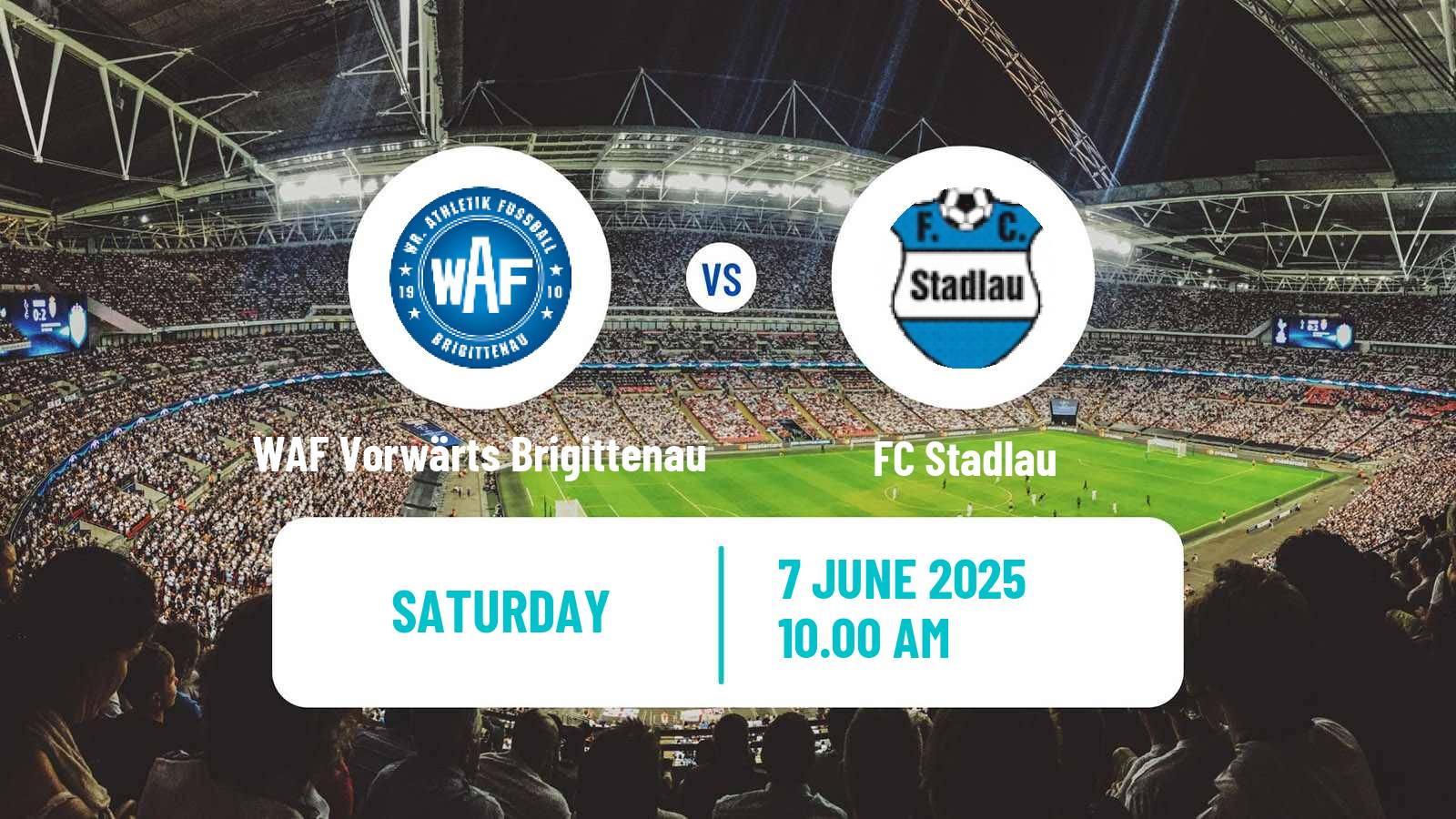 Soccer Austrian Landesliga Wien WAF Vorwärts Brigittenau - Stadlau