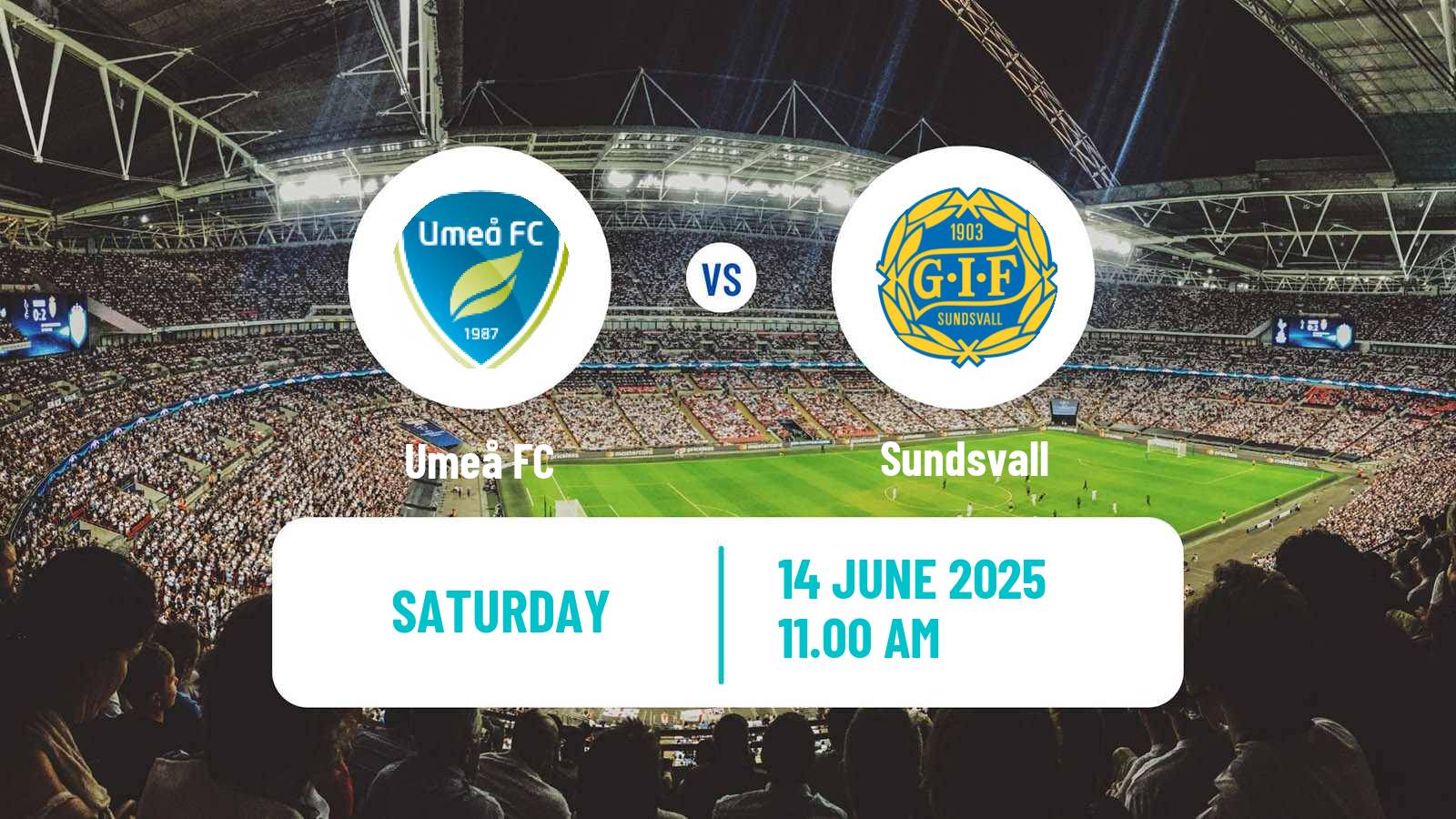 Soccer Swedish Superettan Umeå - Sundsvall