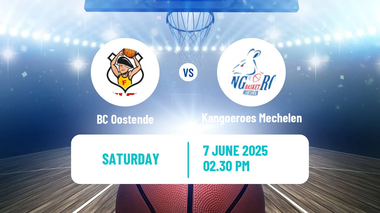 Basketball Belgian Basketball League Oostende - Kangoeroes Mechelen