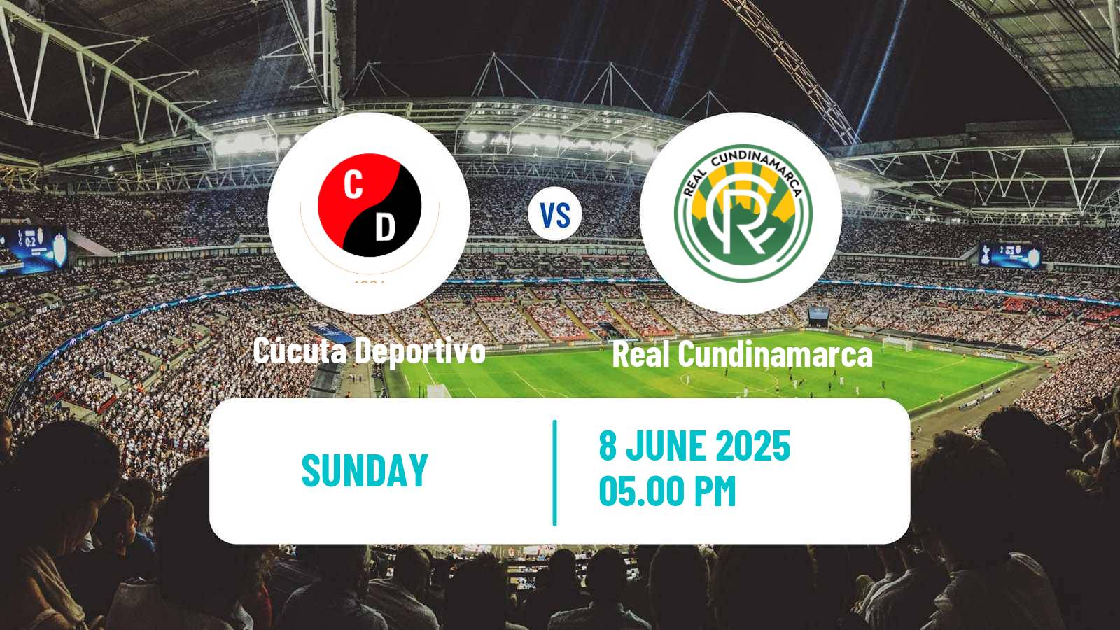 Soccer Colombian Primera B Cúcuta Deportivo - Real Cundinamarca