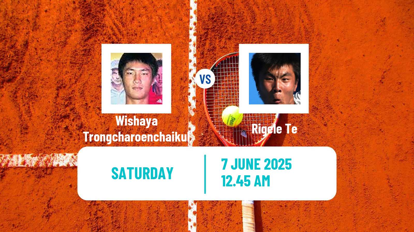 Tennis ITF M15 Luan 7 Men Wishaya Trongcharoenchaikul - Rigele Te