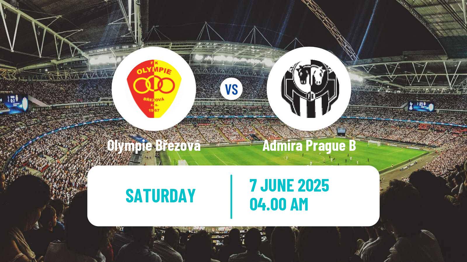 Soccer Czech Division B Olympie Březová - Admira Prague B