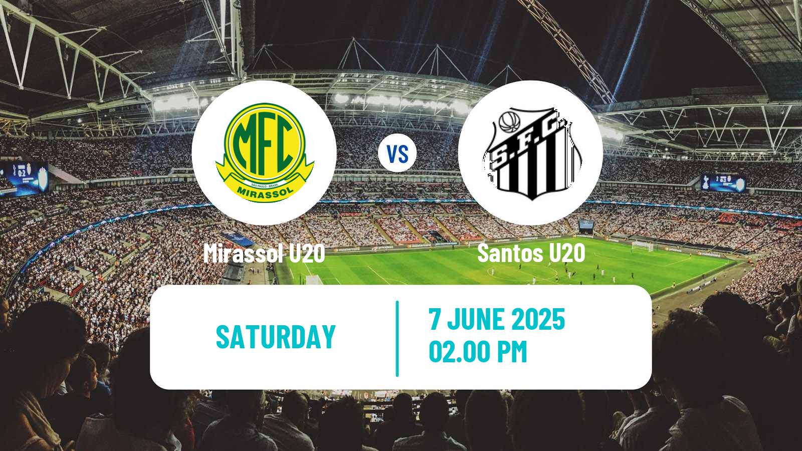 Soccer Brazilian Paulista U20 Mirassol U20 - Santos U20