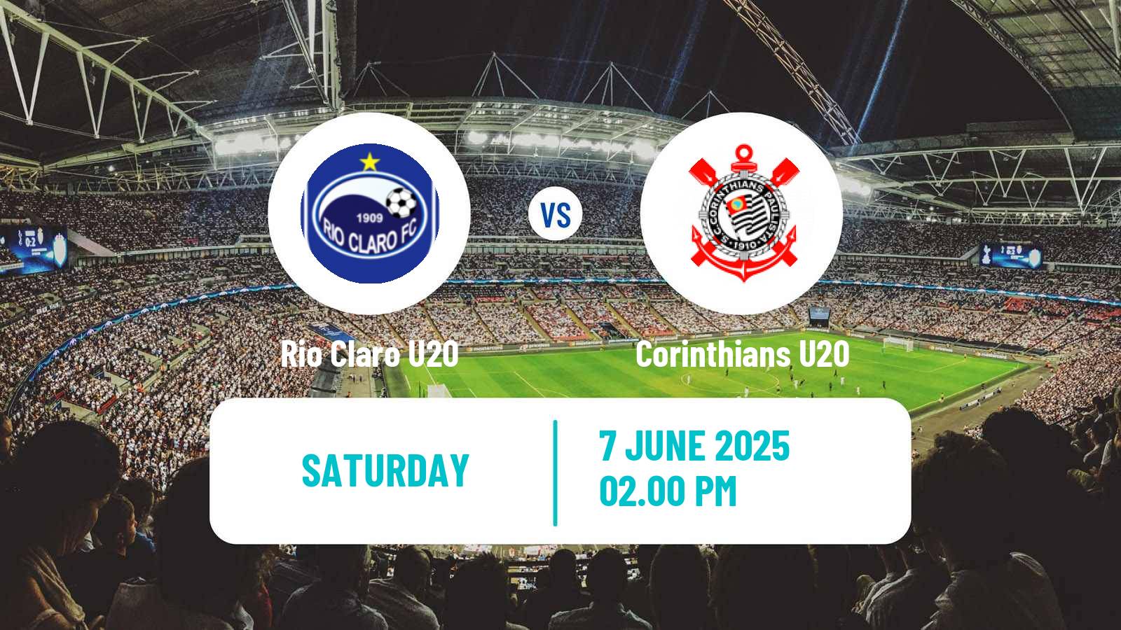 Soccer Brazilian Paulista U20 Rio Claro U20 - Corinthians U20