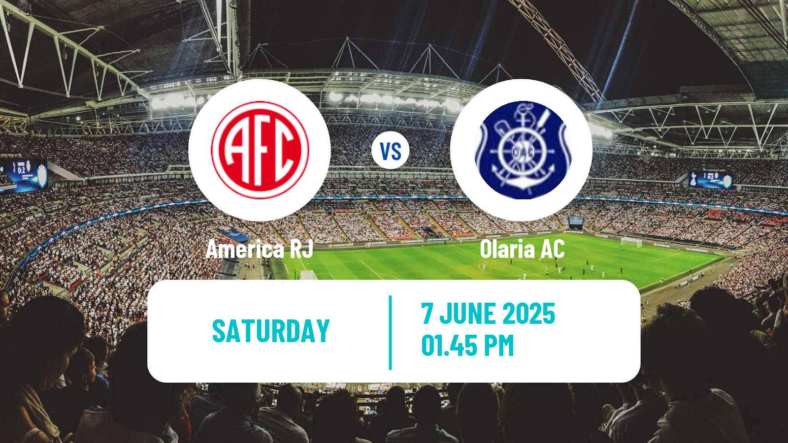 Soccer Brazilian Campeonato Carioca 2 America RJ - Olaria