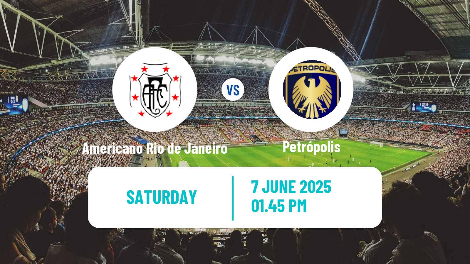 Soccer Brazilian Campeonato Carioca 2 Americano Rio de Janeiro - Petrópolis