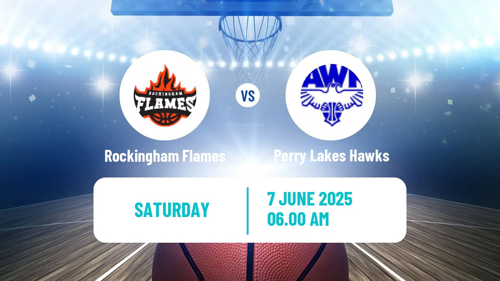 Basketball Australian NBL1 West Women Rockingham Flames - Perry Lakes Hawks