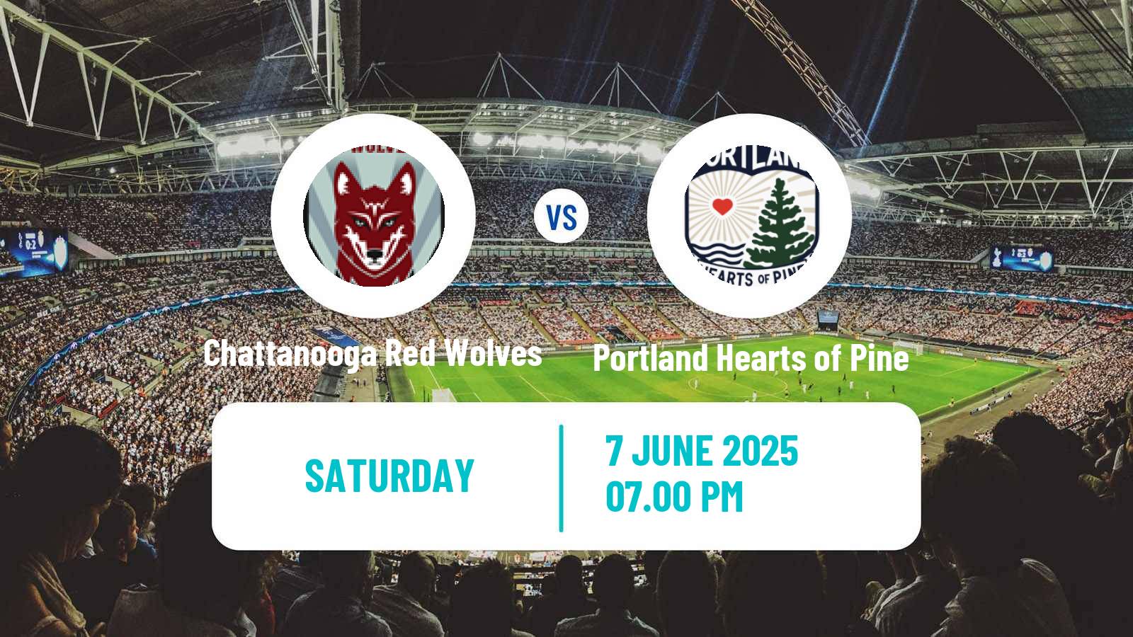 Soccer USL League One Chattanooga Red Wolves - Portland Hearts of Pine