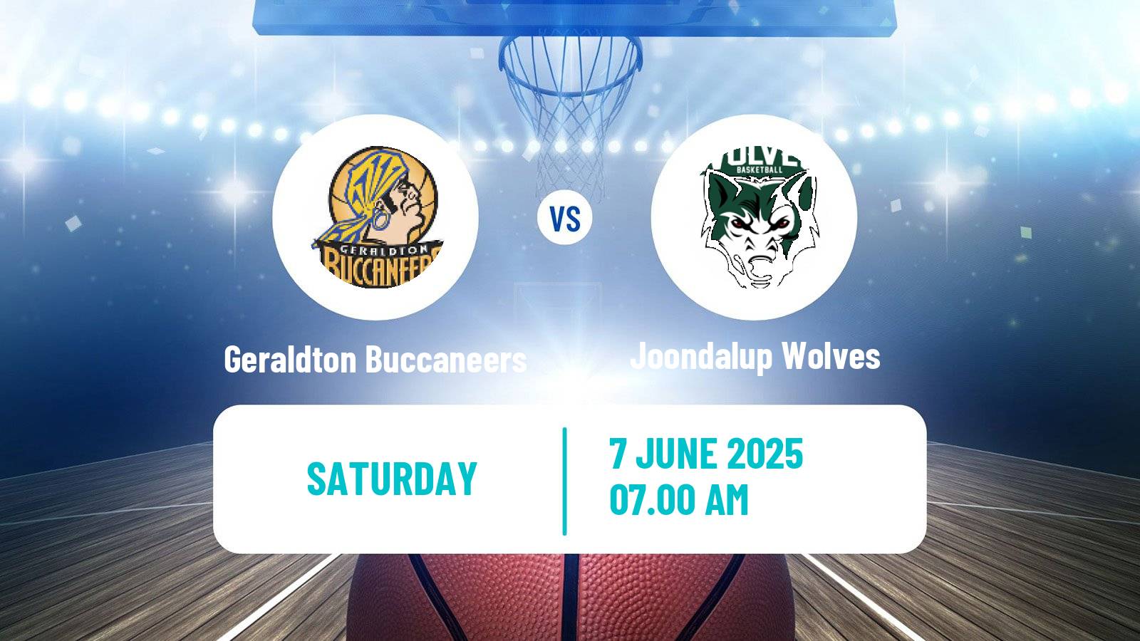 Basketball Australian NBL1 West Geraldton Buccaneers - Joondalup Wolves