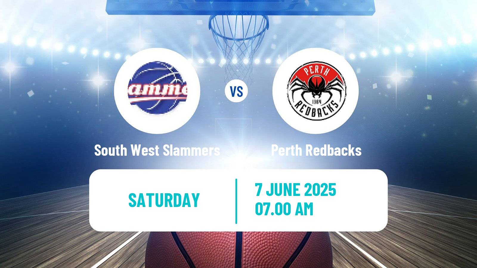 Basketball Australian NBL1 West South West Slammers - Perth Redbacks
