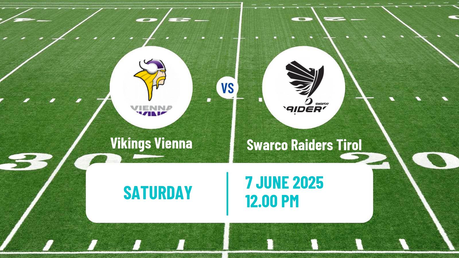American football European League of American Football Vikings Vienna - Swarco Raiders Tirol