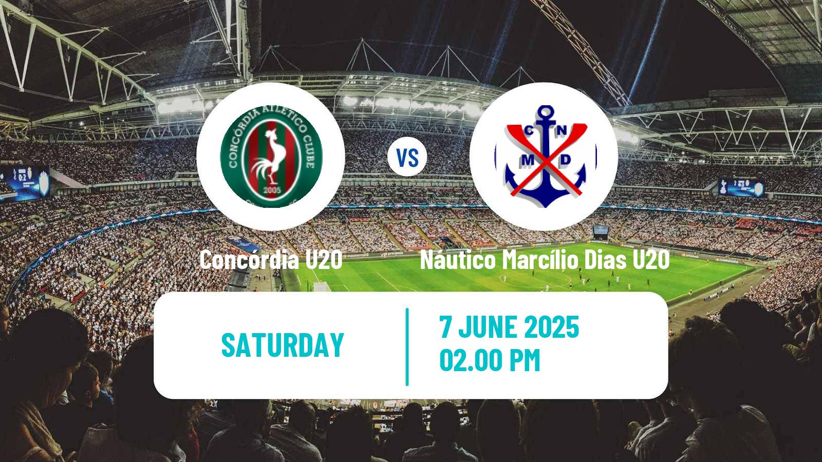 Soccer Brazilian Catarinense U20 Concórdia U20 - Náutico Marcílio Dias U20