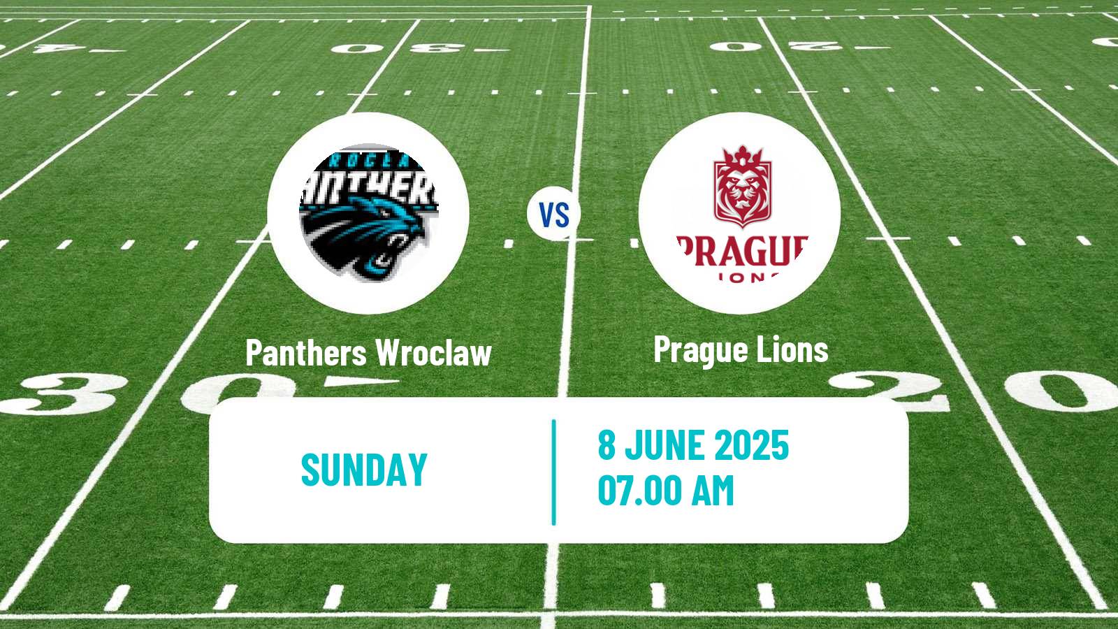American football European League of American Football Panthers Wroclaw - Prague Lions