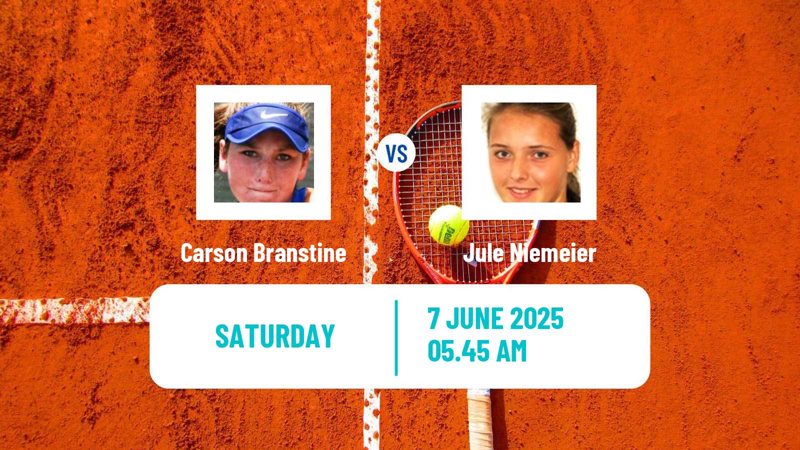 Tennis WTA Hertogenbosch Carson Branstine - Jule Niemeier